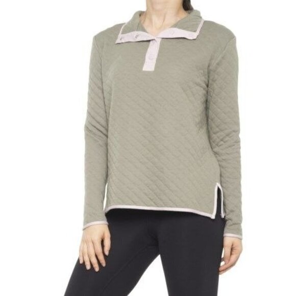 NWT Women's Medium C&C California Dylan Quilted Snap Neck Shirt - Picture 1 of 5